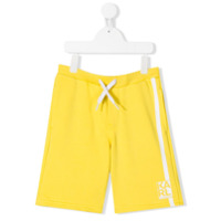 Karl Lagerfeld Kids Short com ajuste no cós e lista lateral - Amarelo