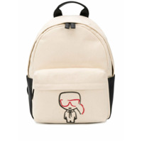 Karl Lagerfeld Mochila K/Ikonik bordada - Neutro