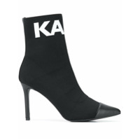 Karl Lagerfeld Pandora knitted ankle boots - Preto