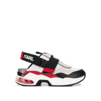 Karl Lagerfeld Tênis flatform com logo - Branco