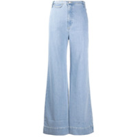 Katharine Hamnett London Calça jeans flare cintura alta - Azul