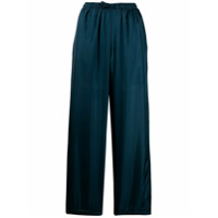 Katharine Hamnett London Calça Lucia de seda - Azul