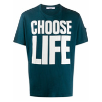 Katharine Hamnett London Camiseta com estampa Choose Life - Azul