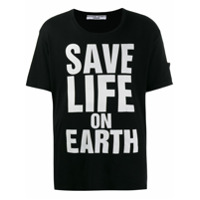 Katharine Hamnett London Camiseta com estampa Save life on earth - Preto