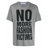 Katharine Hamnett London Camiseta de algodão orgânico com slogan - Cinza