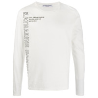 Katharine Hamnett London Camiseta mangas longas com logo - Branco