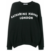 Katharine Hamnett London Moletom com estampa de logo - Preto