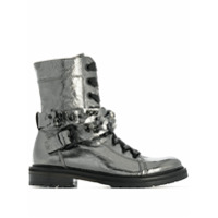 Kennel&Schmenger Ankle boot com cadarço - Metálico