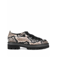 Kennel&Schmenger Brogue com efeito pele de cobra - Preto