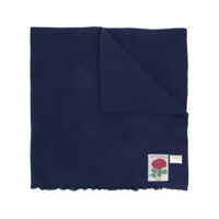 Kent & Curwen oversized logo patch scarf - Azul