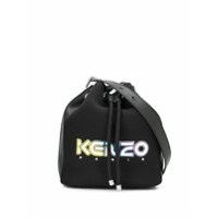 Kenzo Bolsa bucket com estampa de logo - Preto