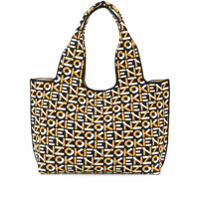 Kenzo Bolsa tote com estampa de logo - Amarelo