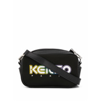 Kenzo Bolsa transversal com detalhe de logo e recortes mesh - Preto