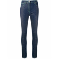 Kenzo Calça jeans skinny com costura contrastante - Azul