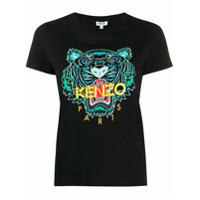 Kenzo Camiseta com estampa de tigre - Preto