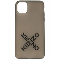 Kenzo Capa para iPhone 11 Pro Max com estampa de logo - Cinza