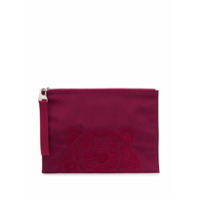 Kenzo Clutch com bordado de tigre - Vermelho