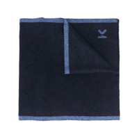 Kenzo Echarpe com logo e acabamento de listras - Azul