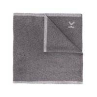 Kenzo Echarpe com logo e acabamento de listras - Cinza