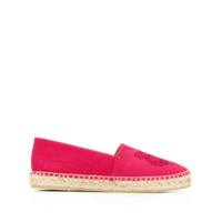 Kenzo Espadrille com logo bordado - Vermelho