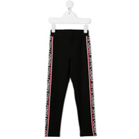 Kenzo Kids Calça esportiva com listra na lateral - Preto