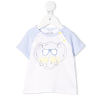 Kenzo Kids Camiseta com estampa de elefante - Azul