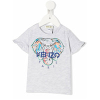 Kenzo Kids Camiseta com estampa de elefante - Cinza