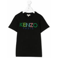 Kenzo Kids Camiseta com estampa de logo - Preto
