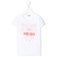 Kenzo Kids Camiseta com estampa de tigre - Branco