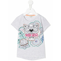 Kenzo Kids Camiseta com estampa de tigre - Cinza