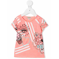 Kenzo Kids Camiseta com estampa de tigre - Rosa
