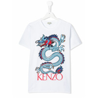 Kenzo Kids Camiseta Japanese Dragon com estampa - Branco