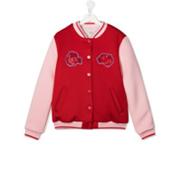 Kenzo Kids Jaqueta bomber com bordado - Vermelho