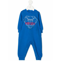 Kenzo Kids Macacão de bebê com logo bordado - Azul