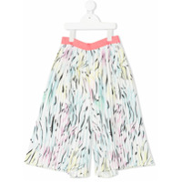 Kenzo Kids Short com pregas e estampa abstrata - Branco