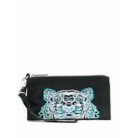 Kenzo Porta-moedas com bordado de tigre - Preto