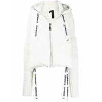 Khrisjoy Casaco matelassê com mangas de tricô - Branco