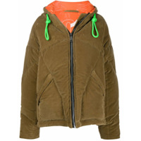 Khrisjoy Casaco matelassê de veludo - Marrom