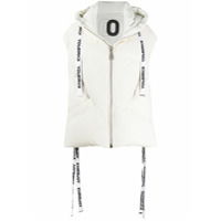 Khrisjoy Colete matelassê com capuz - Branco