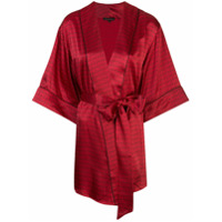 Kiki de Montparnasse Robe com estampa de algema - Vermelho