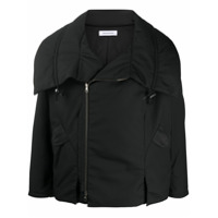 Kiko Kostadinov oversized collar side zip jacket - Preto