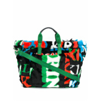 Kirin Bolsa tote com estampa gráfica - Verde