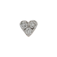Kismet By Milka Brinco único Mini Heart de ouro rosê 14k com diamante - ROSE GOLD