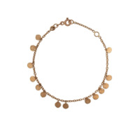 Kismet By Milka Pulseira Dangle Disc de ouro rosê 14k - ROSE GOLD