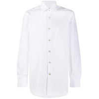 Kiton Camisa de algodão com colarinho - Branco