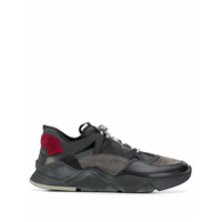 Kiton contrast-panel low-top sneakers - Cinza