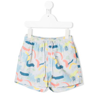 Knot Short de natação Doddle com estampa - Azul