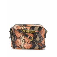 Kurt Geiger London Bolsa transversal Chelsea com estampa pele de cobra - Laranja