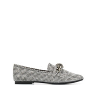 Kurt Geiger London Mocassim Chelsea xadrez com estampa pied-de-poule - Cinza