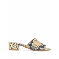 Kurt Geiger London Sandália com efeito de pele de cobra e salto 50mm - Cinza